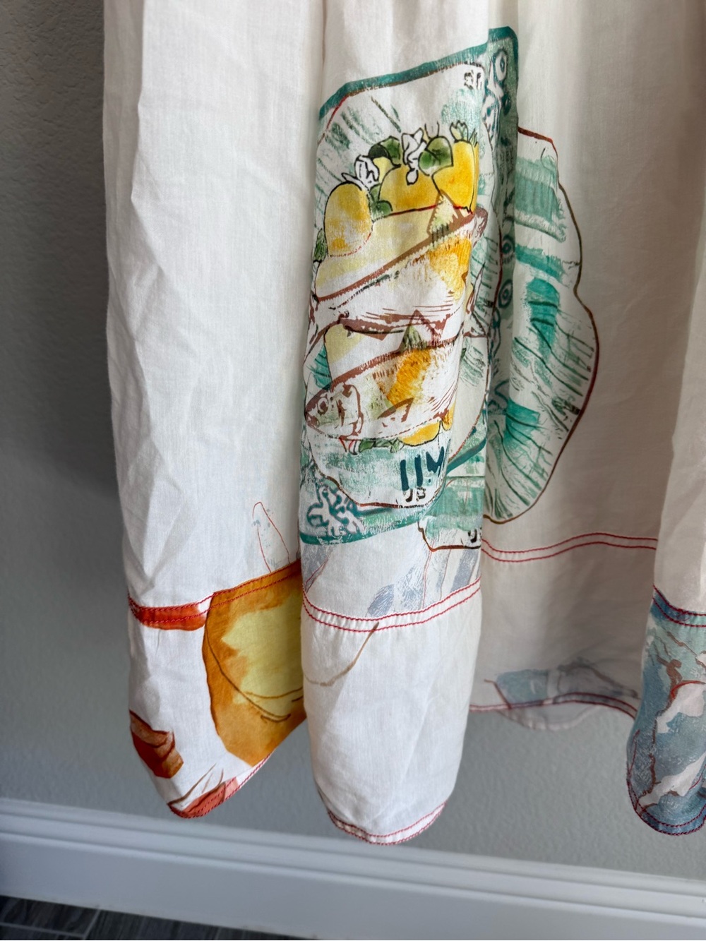 Anthropologie Sleeveless Twofer Midi Dress - Picture 7 of 8